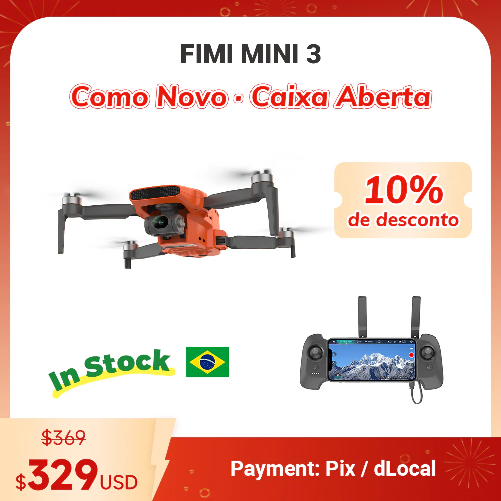 Brazil Stock - FIMI Camera Drone - Open Box · Like New